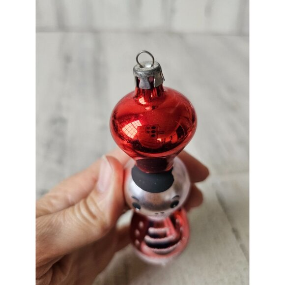 Vintage mercury glass soldier nutcracker ornament carlini? Xmas tree - Picture 6 of 8